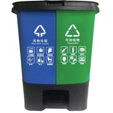 兩類(lèi)回收垃圾桶組合	樸廚	20L