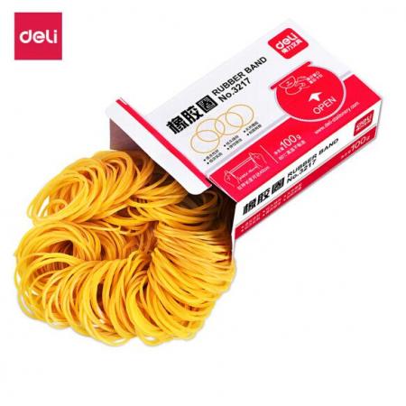 橡皮筋	得力(deli)100g實(shí)用橡皮筋 3217