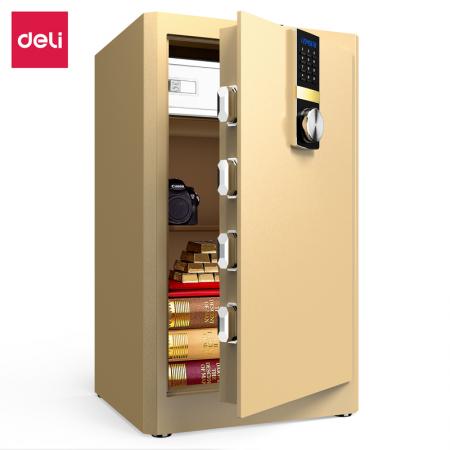 得力16652ES電子密碼保管箱H810(淺棕)(臺)
