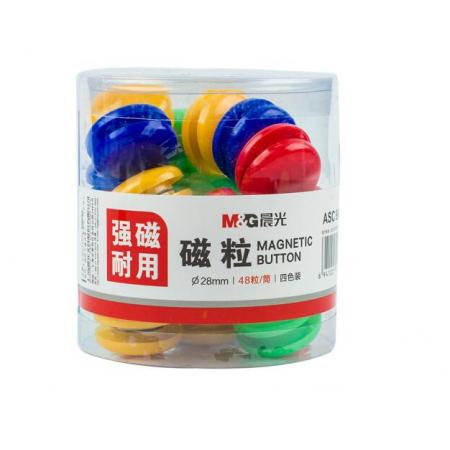 磁扣	晨光（M&G）28mm/ 40mm 48粒裝Φ28mm 強磁粒ASC99398