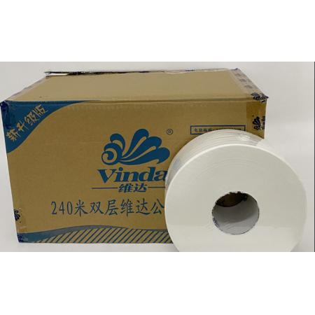 維達(dá)卷紙商用大卷紙公用廁紙衛(wèi)生間紙巾2層240米 V4035-1