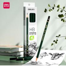 得力7083-HB高級(jí)繪圖鉛筆(綠色)(12支/盒)