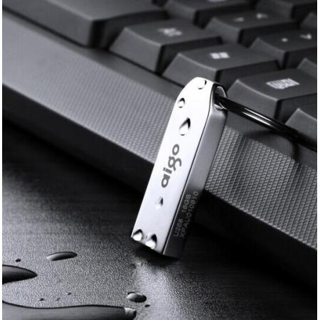 愛國(guó)者（aigo）8GB USB2.0 U盤 U268迷你款 銀色 金屬車載U盤