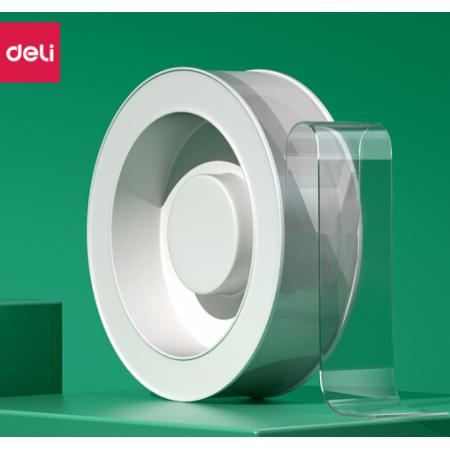 得力(deli)30mm*3m納米強(qiáng)力無(wú)痕魔力膠帶 透明家用車(chē)用無(wú)痕雙面膠 33601 可重復(fù)使用