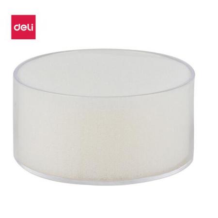 得力(deli)實用辦公透明海綿缸 財務點鈔濕手器 單只裝 財務用品 9102