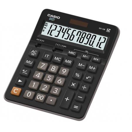 卡西歐（CASIO）GX-12B 商務(wù)計算器 超大型機 黑色經(jīng)典款