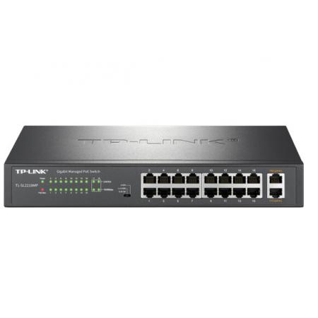 TP-LINK 18口千兆上聯(lián)網(wǎng)管PoE交換機(jī) 企業(yè)級(jí)交換機(jī) 監(jiān)控網(wǎng)絡(luò)分線器 分流器 TL-SL2218MP