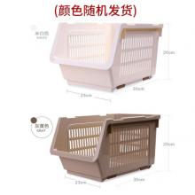 茶花 廚房置物架斜口可層疊收納筐收納箱收納籃（單個裝） 2894