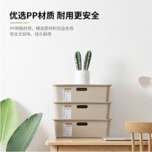 茶花 收納盒 桌面收納盒  整理盒 儲(chǔ)物盒收納箱9L 2支裝 2888
