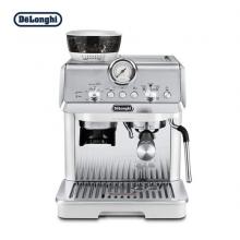 德龍（Delonghi）咖啡機(jī) 騎士系列半自動(dòng)咖啡機(jī) 意式家用 泵壓萃取 一體式研磨器 小巧機(jī)身 EC9155.W 白色