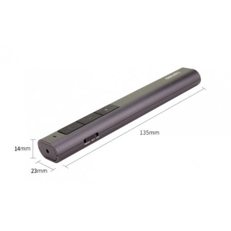 得力(deli)高端系列綠色光  可充電音量調(diào)節(jié)教鞭 PPT幻燈片遙控翻頁(yè)筆 電子筆演講筆激光無(wú)線(xiàn)演示筆翻頁(yè)器2809