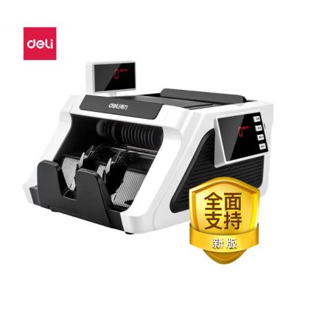 得力(deli)支持新版人民幣驗鈔點鈔機 可充電智能語音國標C級銀行專用商用驗鈔點鈔機2170S