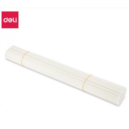 得力（deli） 3847 裝訂機專用裝訂鉚管4.8mm熱熔管卯管裝訂耗材柳管（透明） 100支/盒 1盒
