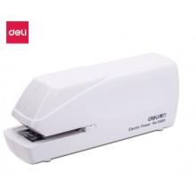 得力(deli) 電子自動裝訂訂書器 辦公用品 白色0489