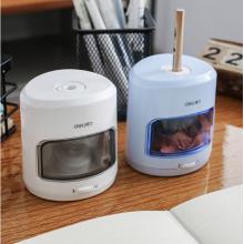 得力 電動卷筆刀學生鉛筆削筆器自動削筆轉(zhuǎn)筆刀刨筆器 0502黑色