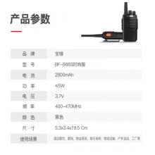 寶鋒（BAOFENG）【雙臺裝】BF-666S PLUS時尚版 大功率遠距離對講機 寶峰民用商用辦公戶外手臺
