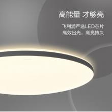 飛利浦led吸頂燈客廳臥室書房餐廳燈簡約超薄現(xiàn)代大氣吸頂燈悅巧圓形24w 墻壁三色可調(diào) (灰黑色) 9290026443
