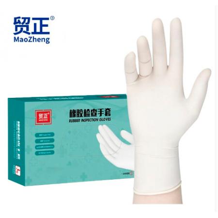 一次性橡膠手套	貿(mào)正/大號(hào)L碼/100只/盒