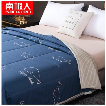  南極人NanJiren 夏被 全棉夏涼被空調(diào)被芯雙人學(xué)生兒童薄被子 200*230cm 鯨魚