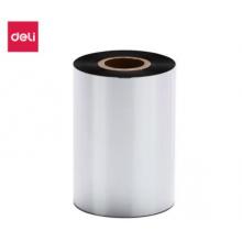 得力(deli)  90mm*300m  熱轉(zhuǎn)印條碼機標簽機通用型蠟基碳帶 81523（單卷裝）