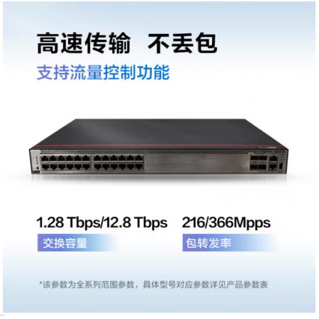 華為（HUAWEI） 數(shù)通智選 S5735S-H24T4XC-A 24口千兆交換機(jī)4萬兆光匯聚交換機(jī) 華為數(shù)通智選 S5735S-H24T4XC-A