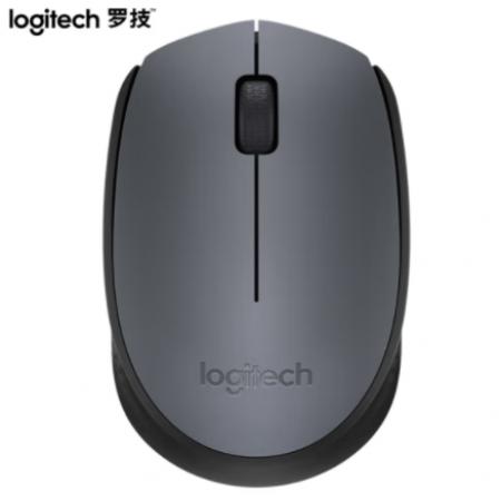 羅技（Logitech）M170鼠標(biāo) 無(wú)線鼠標(biāo) 辦公鼠標(biāo) 對(duì)稱鼠標(biāo) 灰色 帶無(wú)線2.4G接收器