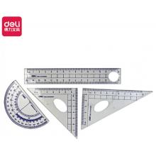 得力（deli）9597 尺子四件套