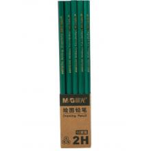 晨光（M&G） 文具2B六角木桿鉛筆學生經(jīng)典綠桿考試涂卡鉛筆美術素描繪圖木質(zhì)鉛筆 AWP357X4 2H六角桿 10支/一盒
