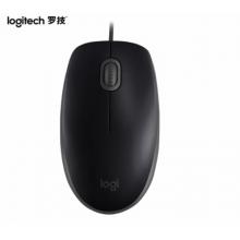 羅技（Logitech）M110 鼠標(biāo) 有線鼠標(biāo) 辦公鼠標(biāo) 輕音鼠標(biāo) 對(duì)稱鼠標(biāo) 黑色