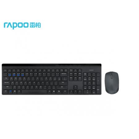 雷柏（Rapoo） 8100GT 鍵鼠套裝 無線藍(lán)牙鍵鼠套裝 辦公鍵盤鼠標(biāo)套裝 多模無線鍵盤 藍(lán)牙鍵盤 鼠標(biāo)鍵盤 黑色