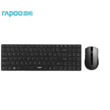 雷柏（Rapoo） 9300T 鍵鼠套裝 無線鍵鼠套裝 辦公鍵盤鼠標套裝 超薄鍵盤 2.4G無線鍵盤 筆記本鍵盤 黑色