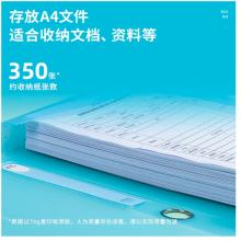 得力(deli)A435mm文件盒塑料檔案盒 時(shí)尚簡(jiǎn)約彩透系列 財(cái)務(wù)及試卷收納 紅色63210