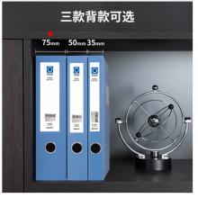 得力(deli)10只55mm加厚文件盒檔案盒 A4財(cái)務(wù)及試卷收納 票據(jù)收納 27706 藍(lán)色