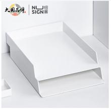 紐賽（nusign）可疊文件盤 DIY創(chuàng)意組裝文件框/架/盤 辦公收納盒資料整理 兩個(gè)裝 瓷白NS021s