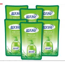 藍(lán)月亮 洗手液袋裝補(bǔ)充裝 蘆薈抑菌洗手液 滋潤保濕護(hù)手500g*6袋整箱套裝