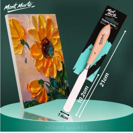 蒙瑪特(Mont Marte)刮刀17號 油畫棒刮刀美術水粉丙烯油畫繪畫調色刀畫畫顏料肌理刀尖頭鏟刀畫材工具MCG0064
