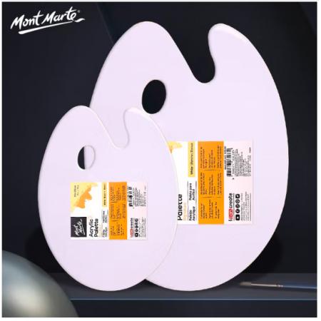蒙瑪特(Mont Marte)顏料調(diào)色盤22*30cm 雙面可用調(diào)色板美術(shù)學(xué)生畫畫用顏料盤 光滑易清洗大號(hào)繪畫盒MAPL0007
