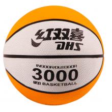 紅雙喜(DHS)3號橡膠籃球?qū)殞毻婢咝∑で驅(qū)W生小藍(lán)球FB300-1