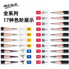 蒙瑪特(Mont Marte)2h素描鉛筆12支盒裝 美術(shù)繪畫炭筆速寫筆學(xué)生初學(xué)素描筆 練習(xí)寫生畫畫專用畫筆PNX0012