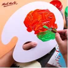 蒙瑪特(Mont Marte)顏料調(diào)色盤22*30cm 雙面可用調(diào)色板美術(shù)學(xué)生畫畫用顏料盤 光滑易清洗大號(hào)繪畫盒MAPL0007