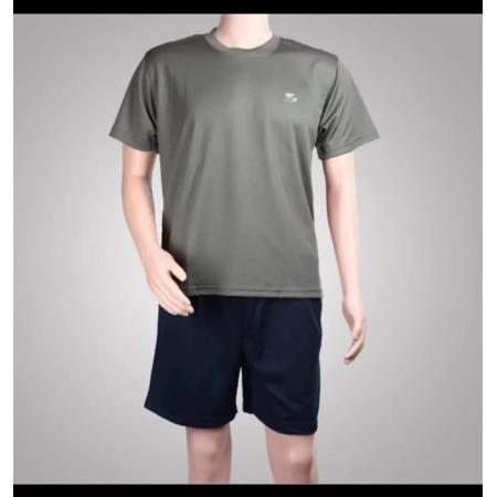夢盛雅 夏季體能服速干透氣短袖+短褲 套裝