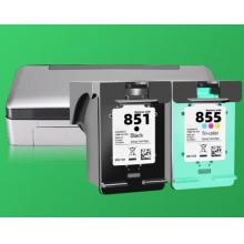 靈印適用惠普HP Officejet100 150 6208 6318 7208打印機(jī)墨盒可加墨黑彩 【500頁】855彩色墨盒