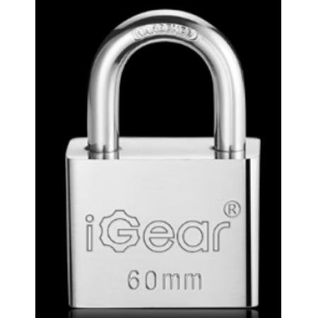 iGear 掛鎖 防水倉庫車廂大門掛鎖 家用學(xué)校商鋪門鎖 大防盜防撬鎖 60MM