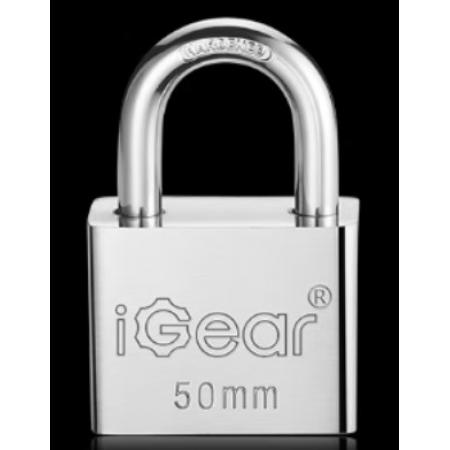 iGear 掛鎖 防水防銹倉庫車廂大門掛鎖 家用學(xué)校商鋪門鎖 大防盜防撬鎖 50mm