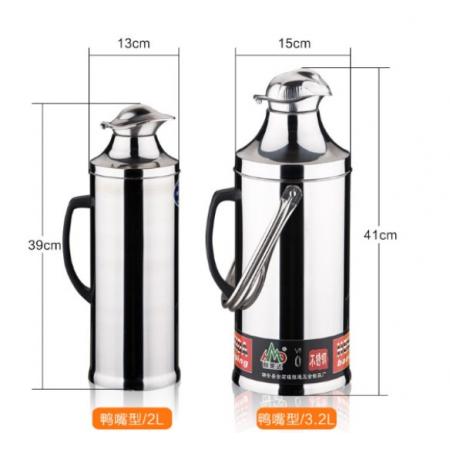 鹿牌 8磅（3.2L）鴨嘴/8個(gè)/箱 不銹鋼暖壺