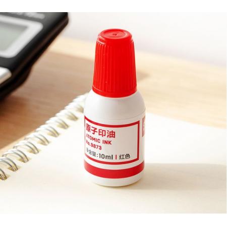 得力(deli)10ml財務印章原子印油 辦公用品 9873