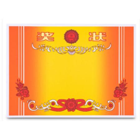 獎(jiǎng)狀 遞樂 A3