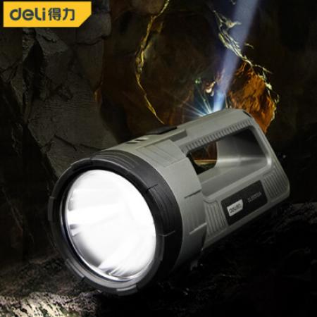 得力（deli） 大功率手提燈強光手電筒遠(yuǎn)射探照燈充電式防水應(yīng)急燈 DL551300A