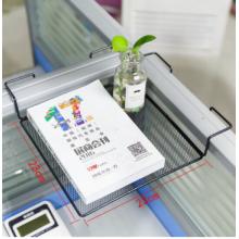 SKIDS 辦公桌置物架 桌面擱板陽(yáng)臺(tái)轉(zhuǎn)角收納掛架 單層正方形架子黑色 文件夾收納盒資料