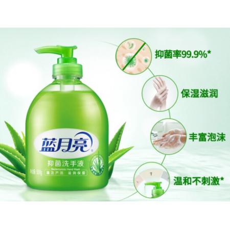 藍(lán)月亮（Bluemoon） 洗手液 蘆薈抑菌滋潤保濕 500g瓶